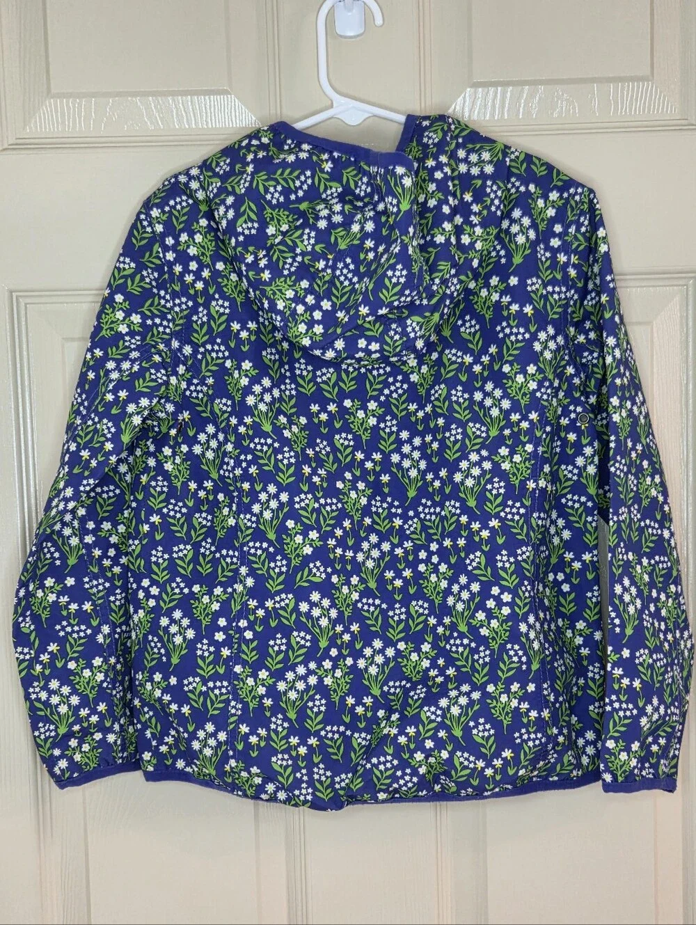 Mini Boden Floral Rain Jacket Size 7-8